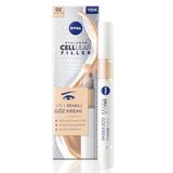 NIVEA Hyaluron Cellular Filler Renkli Göz Bakım Kremi 4 ml, Orta Ton, Göz Altı Kapatıcısı, Nemlendirici