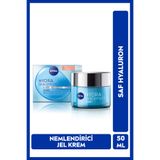 NIVEA Hydra Skin Effect 72 Saat Yoğun Nemlendirici Jel Yüz Kremi 50ml, Hyaluron,Dolgunlaştırıcı,Canlı Cilt