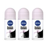 Nivea Invisible Black White Clear 3x50 ML Kadın Roll-On