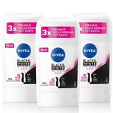 Nivea Invisible Black & White Clear 3x50 ml Kadın Stick Deodorant