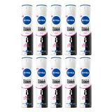 Nivea Invisible Black White Clear Sprey 10x150 ml Deodorant