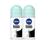 NIVEA Invisible Black & White Fresh Kadın Deodorant Roll-on 50 ml 2'li P07267