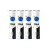 Nivea Invisible Black White İpeksi Pürüzsüzlük 4x150 ml Kadın Sprey Deodorant