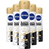 Nivea Invisible Black White İpeksi Pürüzsüzlük 5x150 ML Kadın Sprey Deodorant