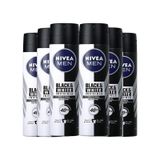 Nivea Invisible Black White Power 6x150 ml Erkek Sprey Deodorant
