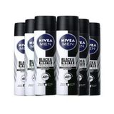 Nivea Invisible Black White Power 6x150 ml Erkek Sprey Deodorant