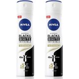 Nivea Invisible Black & White Pure 2x150 ml Kadın Deodorant