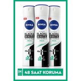 Nivea Invisible Black&White Clear 3x150 ml Kadın Sprey Deodorant