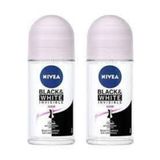 NIVEA Invisible Clear Black & White Deo Rollon 50ml X 2 Adet