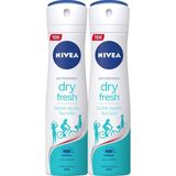 Nivea Kadın Dry Fresh Sprey Deodorant 150 ml 2'li Avantaj Paketi 48h Koruma Sağlar