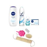 Nivea Kadın Kişisel Bakım Seti - Banyo Lif Seti+Sandıksız Gelin Çeyiz Seti