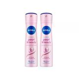 Nivea Kadın Pearl & Beauty Sprey Deodorant Nivea Kadın Pearl & Beauty Sprey Deodorant 2 x 150 mL