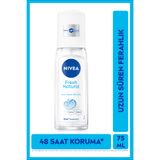 NIVEA Kadın Pump Sprey Deodorant Fresh Natural 75ml, 48 Saat Ter Koruması, Pudrasız, Alüminyum İçermez