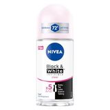 NIVEA Kadın Roll On Deodorant Black & White Invisible Clear 72 Saat Anti-Perspirant Koruma (50 ml)