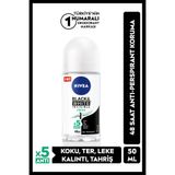 NIVEA Kadın Roll-on Deodorant Black&White Invisible Fresh 50ml, Leke Karşıtı, Anti-perspirant Ter Koruması