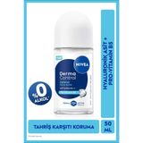 NIVEA Kadın Roll on Deodorant Derma Control Defend 50 ml,72 Saat Koruma,Alkolsüz,Hyaluron,Pro Vitamin