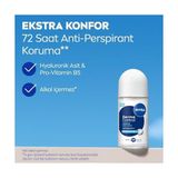 Nıvea Kadın Roll On Deodorant Derma Control Defend 50 Ml,tahrişe Karşı Koruma, 72 Saat Anti Perspirant Koruma,alkolsüz Formül,hyaluronik Asit, Provitamin B5 - standart