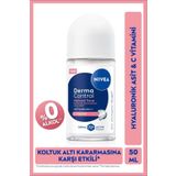 NIVEA Kadın Roll on Deodorant Derma Control Natural Tone 50ml, Koltuk Altı Kararmasına Karşı, C Vitamini