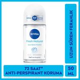 Nivea Kadın Roll-on Deodorant Fresh Natural 50ml, 72 Saat Anti-perspirant Ter Koruması, Alkolsüz - 50 ml