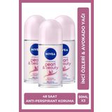 Nivea Kadın Roll-On Deodorant Pearl&Beauty 50Ml, 48 Saat Anti-Perspirant Ter Koruması, X3 Adet