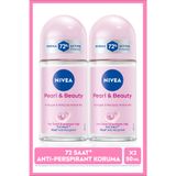 NIVEA Kadın Roll-on Deodorant Pearl&Beauty 50ml, 72 Saat Anti Perspirant, X2 Adet, Avantajlı Paket