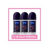 Nivea Kadın Roll On Deodorant Pearl&Beauty Fine Fragrance, 48 Saat Anti-Perspirant Koruma 50 ml X3 Adet