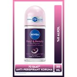 NIVEA Kadın Roll-on Deodorant Pearl&beauty Fine Fragrance 50ml, 72 Saat Anti-perspirant Ter Koruması