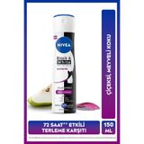 NIVEA Kadın Sprey Deodorant Black&White Invisible Authentic 150 ml, 72 Saat Terleme Karşıtı,Meyveli,Ççeksi Koku,Kumaş Koruması,Alkolsüz