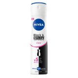 NIVEA Kadın Sprey Deodorant Black&White Invisible Clear 150 ml + NIVEA MEN Erkek Sprey Deodorant Black&White Invisible Original 150 ml