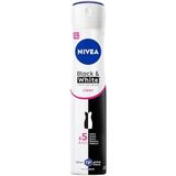 NIVEA Kadın Sprey Deodorant Black&White Invisible Clear 200 ml, 72 Saat Anti-perspirant Koruma, Ekonomik Boy