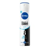 NIVEA Kadın Sprey Deodorant Black&White Invisible Pure 72 Saat Anti-Perspirant Koruma, 150 ml (6 paketi)
