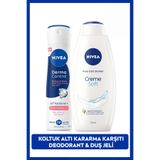 NIVEA Kadın Sprey Deodorant Derma Control Natural Tone 150ml ve Creme Soft Duş Jeli 750ml