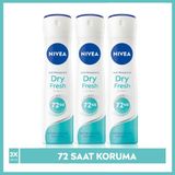 NIVEA Kadın Sprey Deodorant Dry Fresh 150 ml,72 Saat Anti-perspirant Koruma ve Ekstra Kuruluk