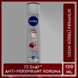 Nivea Kadın Sprey Deodorant Fresh Cherry 150 ml Kiraz Çiçeği Kokusu