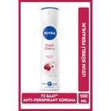 NIVEA Kadın Sprey Deodorant Fresh Cherry 150ml, 72 Saat Anti-perspirant Ter Koruması, Kiraz Kokusu