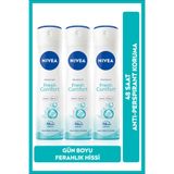 NIVEA Kadın Sprey Deodorant Fresh Comfort 48 Saat Koruma, 150ml x 3'lü Set
