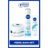 Nivea Kadın Sprey Deodorant Fresh Natural 150ml, Nemlendirici Soft El Bakım Kremi 75ml, Vücut Kremi 300ml
