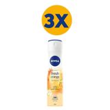 NIVEA Kadın Sprey Deodorant Fresh Orange 48 Saat Koruma 150mlx3 P09739