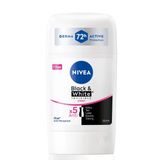 Nıvea Kadın Stick Deodorant Black&White Clear 72 Saat Anti-Perspirant Koruma 50Ml (6'Li Paket)