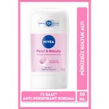 NIVEA Kadın Stick Deodorant Pearl&Beauty 50 ml,Terlemeye Karşı Koruma,Çiçeksi Koku,Alkol İçermez