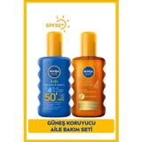 Nivea Kids 5'i 1 Arada Güneş Kremi SPF50+ 200 ML + Bronzlaştırıcı Güneş Yağı 200 ML