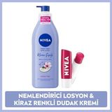 Nivea Kiraz Çiçeği Vücut Losyonu 400ML ve Kiraz Dudak Bakım Kremi,nemlendirici,kuru Cilt