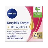 Nivea Kırışıklık Karşıtı 45+ 3x50 ml Sıkılaştırıcı Krem
