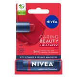 Nivea Kırmızı Renkli Nemlendirici 4.8 gr Dudak Bakım Kremi