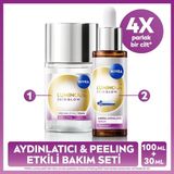 NIVEA LUMINOUS630 Aydınlatıcı Serum 30 ml ve Peeling Etkili Tonik 100 ml Tüm Cilt Tipleri İçin Aloe Vera