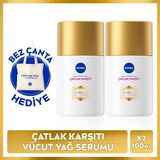 NIVEA Luminous630 Çatlak Karşıtı Yağ Serumu 100ml ve İz Karşıtı Vücut Kremi 200ml, X2 Adet