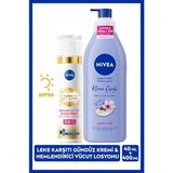 Nivea Luminous630 Güneş Korumalı Leke Karşıtı Gündüz Yüz Kremi 40ml, Nemlendirici Vücut Losyonu 400ml