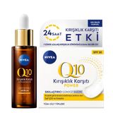 Nivea Luminous630 Leke Karşıtı Gündüz Yüz Kremi 40ml, Q10 Kırışıklık Karşıtı Çift Etkili Cilt Serumu 30ml