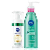 NIVEA Luminous630 Sivilce Karşıtı Serum 30ml,Salisilik,Hyaluronik Asit ve Derma Skin Clear Temizleme Jeli,150ml,Salisilik Asit,Niasinamid, Yağlı Cilt