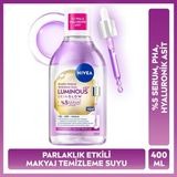Nivea LUMINOUS630 Skin Glow Parlaklık Etkili Micellar Makyaj Temizleme Suyu 400ML %5 Serum ve Hyaluronik Asit İçerir